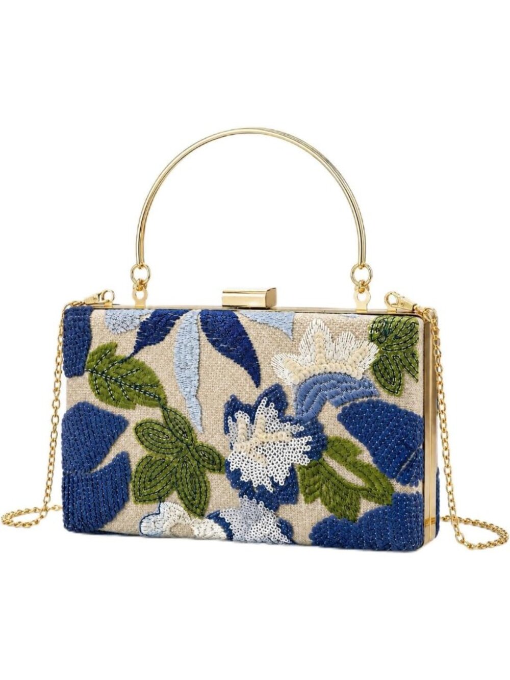 Elegant Sequined Clutch Purse for Women | Evening Handbag with Chain for Prom